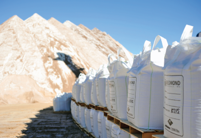 Bulk totes and stockpiles of deicing materials